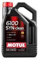 Моторне мастило MOTUL 6100 Syn-clean 5W-30, 5 літрів 5W30 (814251 / 107948)