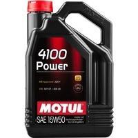 Моторне мастило MOTUL 4100 POWER 15W-50, 5 літрів 15W50 (386206 / 100273)