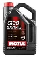 Моторне мастило MOTUL 6100 Save-lite 5W-20, 5 літрів 5W20 (841351 / 108033)