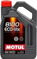Моторне мастило MOTUL 8100 Eco-lite 0W-20, 4 літри 0W20 (841154 / 108535)