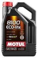 Моторне мастило MOTUL 8100 Eco-lite 5W-20, 5 літрів 5W20 (841451 / 109104)