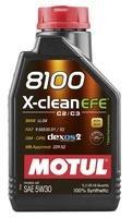 Моторне мастило MOTUL 8100 X-clean EFE 5W-30, 1 літр 5W30 (814001 / 109470)