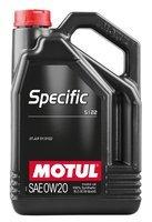 Моторне мастило MOTUL SPECIFIC 5122 0W-20, 5 літрів 0W20 (867606 / 107339)