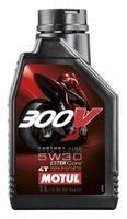 Моторне мастило MOTUL 300V 4T FACTORY LINE ROAD RACING 5W-30, 1 літр 5W30 (835911 / 104108)