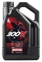 Моторне мастило MOTUL 300V 4T FACTORY LINE ROAD RACING 5W-30, 4 літри 5W30 (835941 / 104111)