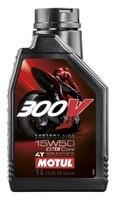 Моторне мастило MOTUL 300V 4T FACTORY LINE ROAD RACING 15W-50, 1 літр 15W50 (836211 / 104125)