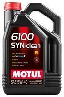 Моторне мастило MOTUL 6100 Syn-clean 5W-40, 4 літри 5W40 (854250 / 107942)