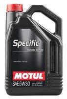 Моторне мастило MOTUL SPECIFIC 504 00 507 00 5W-30, 5л 5W30 (838751 / 106375)