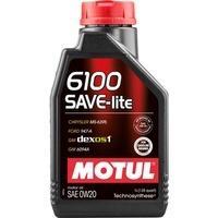 Моторне мастило MOTUL 6100 Save-lite 0W-20, 1 літр 0W20 (841211 / 108002)