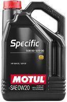 Моторне мастило MOTUL SPECIFIC 508 00 509 00 0W-20, 5 літрів 0W20 (867251 / 107384)