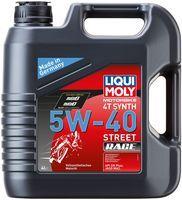 Моторне мастило Liqui Moly Motorbike 4T Synth Street Race 5W-40, 4 літри (1685)